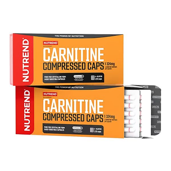 Жироспалювач Nutrend Carnitine Compressed Caps, 120 капсул DS-2447 фото