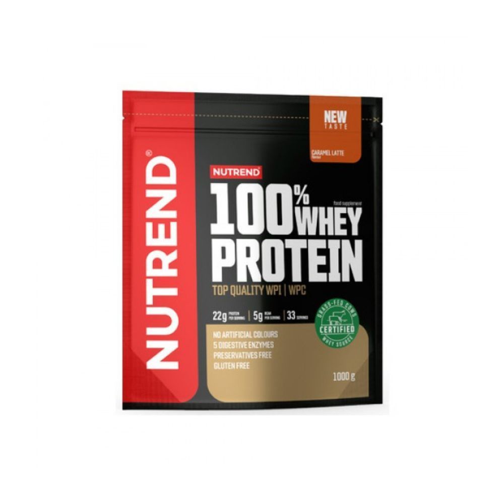 Протеїн Nutrend 100% Whey Protein (карамель латте) 1000 г DS-2642 фото