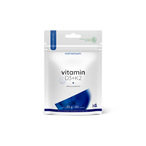 Вітаміни Nutriversum VITAMIN D3+K2, 60 капсулул DS-1176 фото