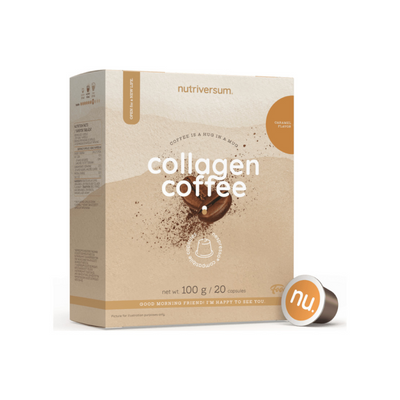Кавові капсули з колагеном Nutriversum Collagen Coffee (карамель) 20 капсул DS-2199 фото