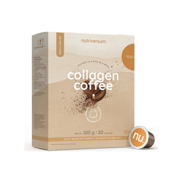 Кавові капсули з колагеном Nutriversum COLLAGEN COFFEE (карамель) 20 капсул DS-2199 фото