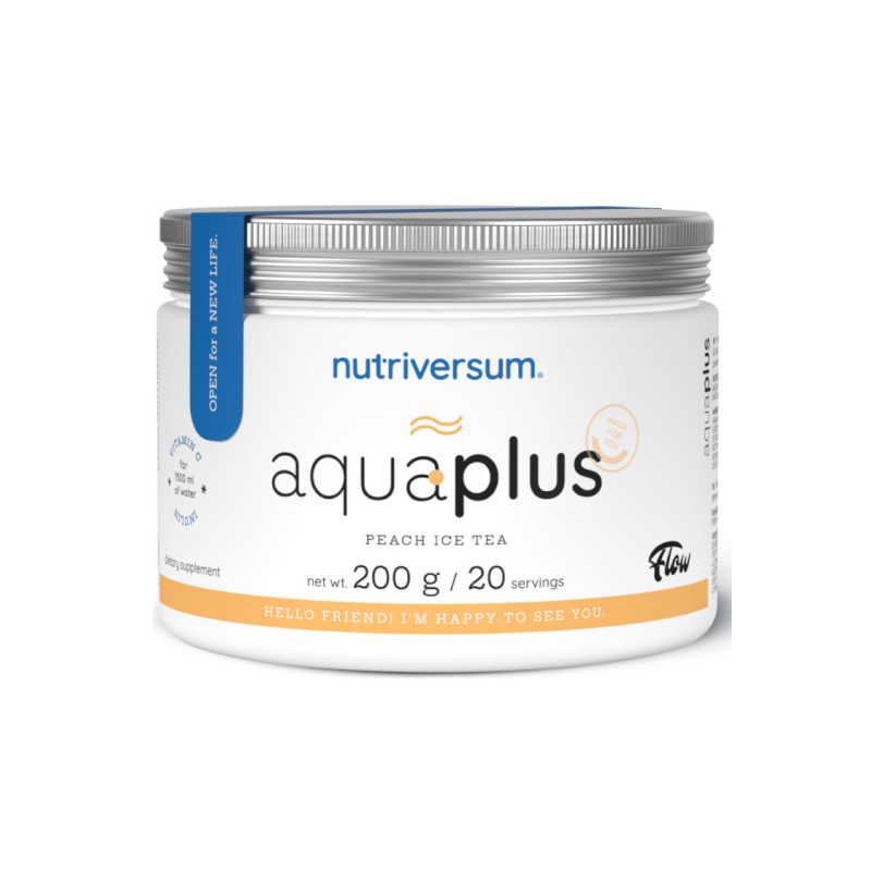 Напій з клітковиною та вітаміном С Nutriversum Aqua Plus (персиковий холодний чай) 200 г DS-2267 фото