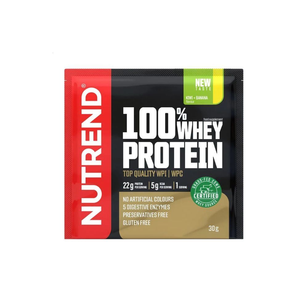 Протеїн Nutrend 100% Whey Protein (ківі + банан) 30 г DS-2646 фото