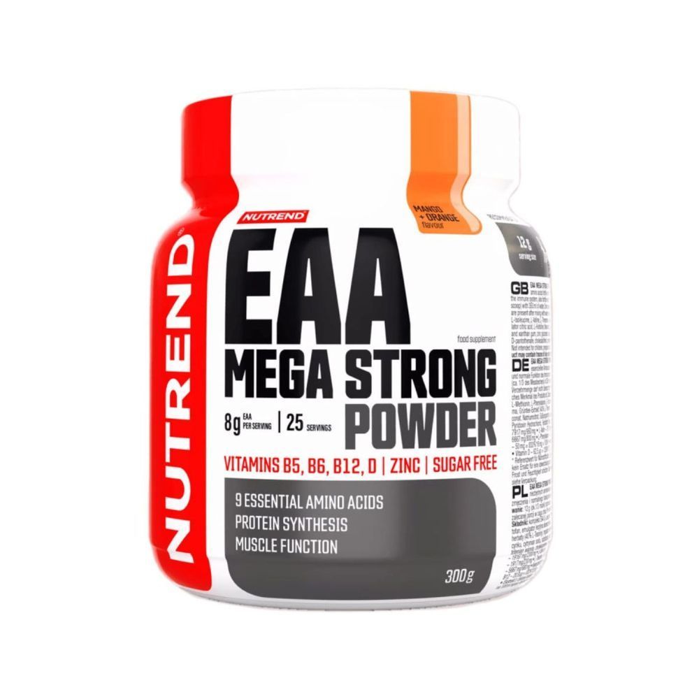 Суміші амінокислот Nutrend EAA Mega Strong Powder (манго+апельсин) 300 г DS-2443 фото