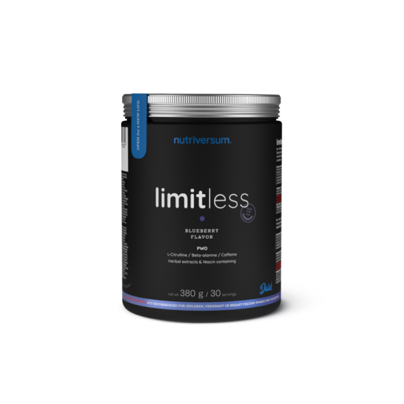 Передтренувальний комплекс Nutriversum Limitless (чорниця) 380 г DS-2272 фото