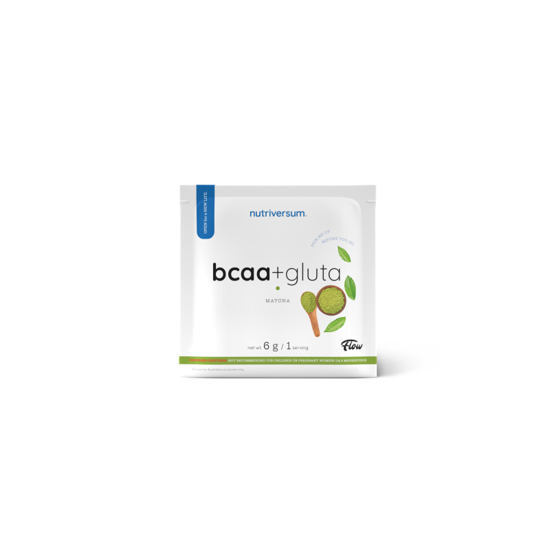 Амінокислоти Nutriversum BCAA + GLUTA (матча) 6 г DS-2155 фото