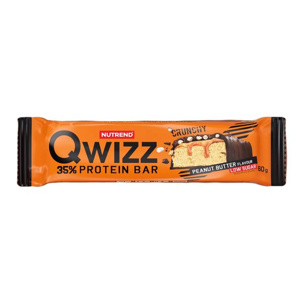 Протеїновий баточник Nutrend Qwizz Protein Bar (арахісове масло) 60 г DS-2455 фото