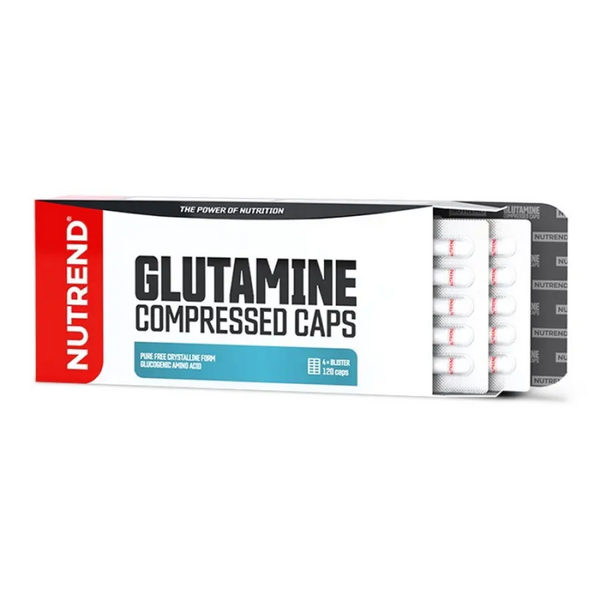 Амінокислота NUTREND Glutamine COMPRESSED CAPS, 120 капсул DS-0355 фото