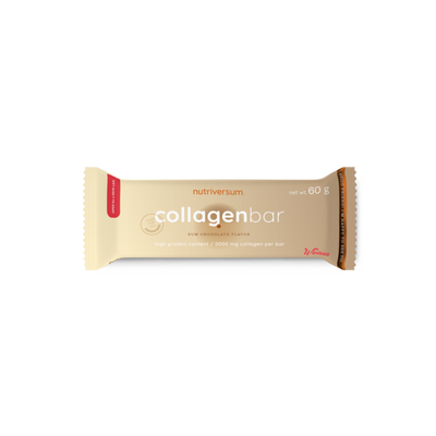 Протеїновий батончик з колагеном Nutriversum COLLAGEN BAR (ромовий шоколад) 60 г DS-2304 фото