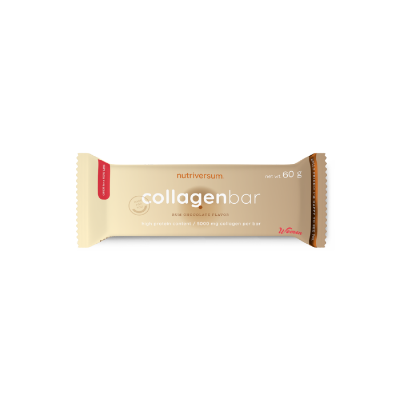 Протеїновий батончик з колагеном Nutriversum Collagen Bar (ромовий шоколад) 60 г DS-2304 фото