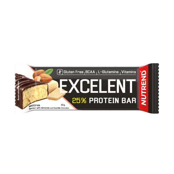 Протеїновий батончик Nutrend Excelent Protein bar (марципан + мигдаль) 40 г DS-2539 фото