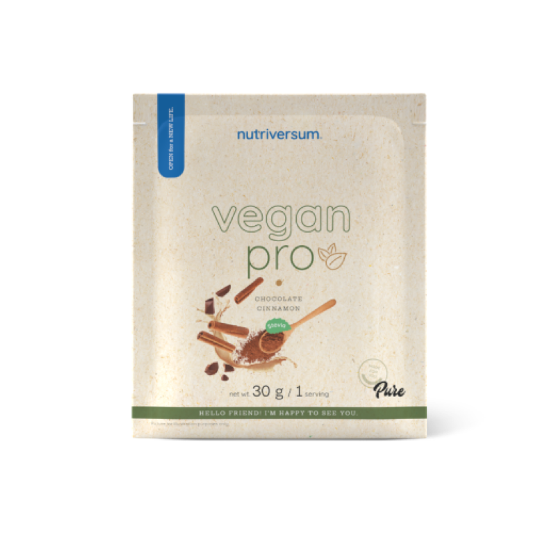 Протеїн Nutriversum Vegan Pro (шоколад з корицею та стевією) 30 г DS-2290 фото