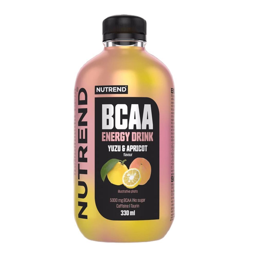 Енергетичний напій Nutrend BCAA Energy Drink (юзу+абрикос) 330 мл DS-2377 фото
