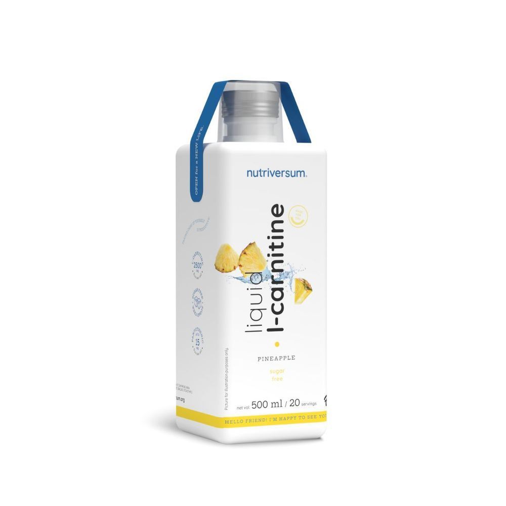Жироспалювач Nutriversum Liquid L-Carnitine Sugar Free, 2500 мг (ананас) 500 мл DS-2193 фото