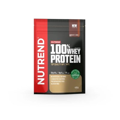 Протеїн Nutrend 100% Whey Protein (Шоколад + Какао) 400 г DS-0008 фото