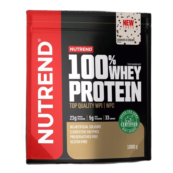 Протеїн Nutrend 100% Whey Protein (печиво + крем) 1000 г DS-2465 фото