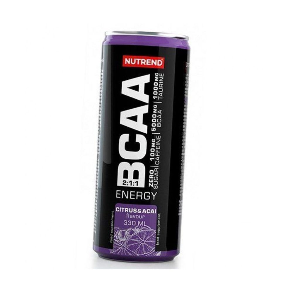 Енергетичний напій Nutrend BCAA Energy (цитрус + асаї) 330 мл DS-0063 фото