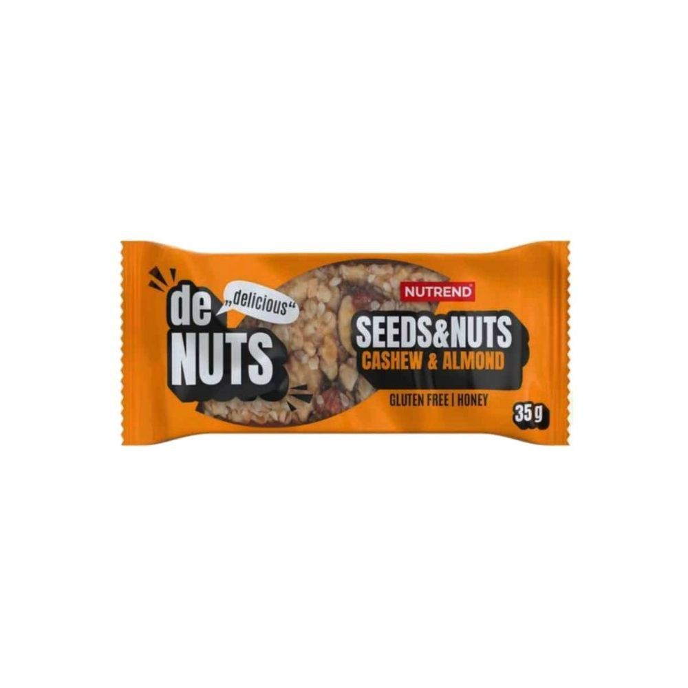 Батончик зерновий Nutrend Denuts Seeds & Nuts (кеш&rsquo;ю + мигдаль) 35 г DS-0099 фото