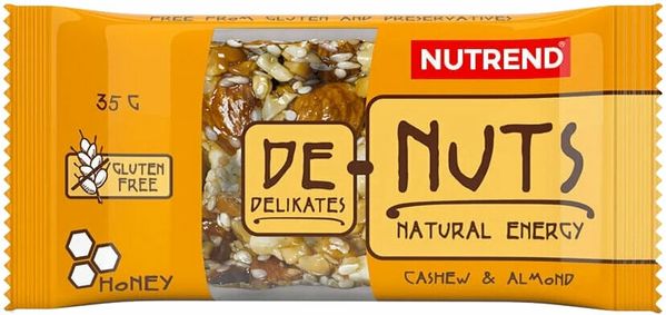 Батончик зерновий NUTREND De-Nuts (Кешью + Мигдаль) 35 г DS-0099 фото