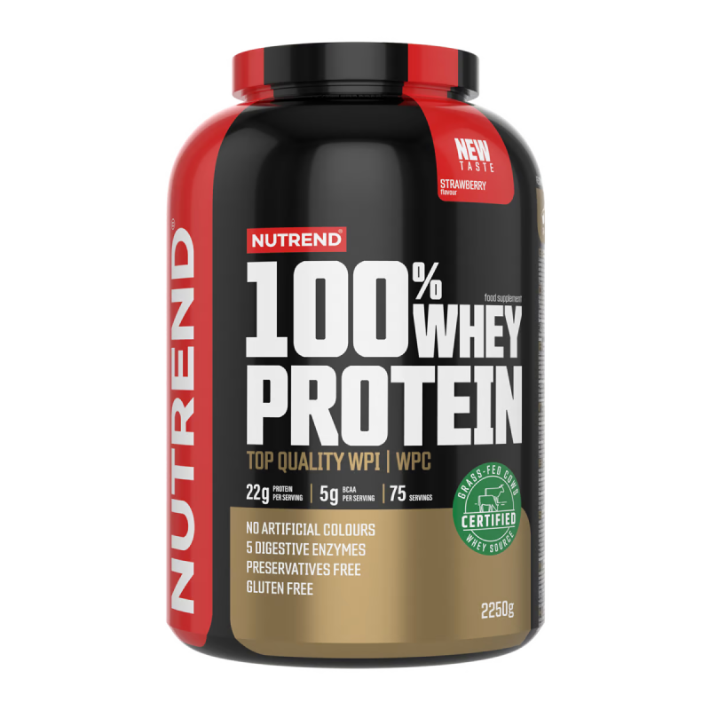 Протеїн Nutrend 100% Whey Protein (полуниця) 2250 г DS-0040 фото