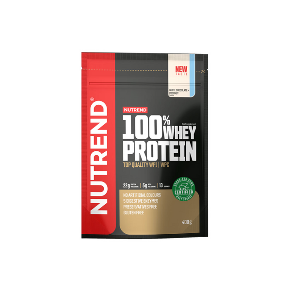 Протеїн Nutrend 100% Whey Protein (білий шоколад + кокос) 400 г DS-2350 фото