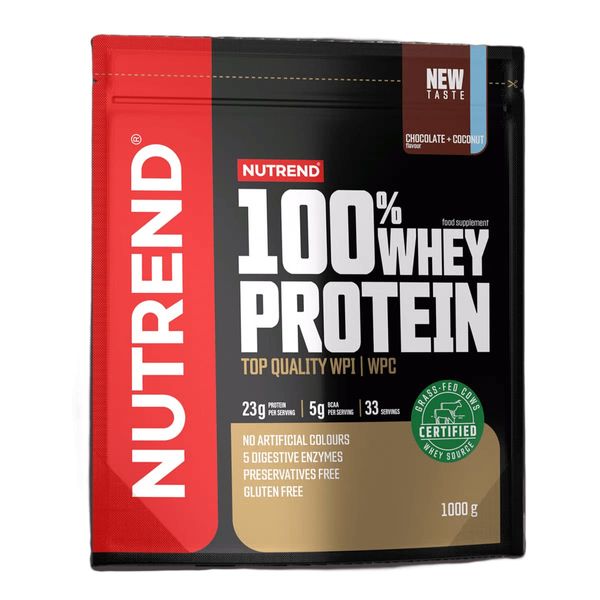 Протеїн Nutrend 100% Whey Protein (шоколад + кокос) 1000 г DS-2467 фото