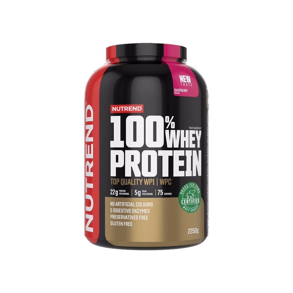 Протеїн Nutrend 100% Whey Protein (малина) 2250 г DS-2614 фото