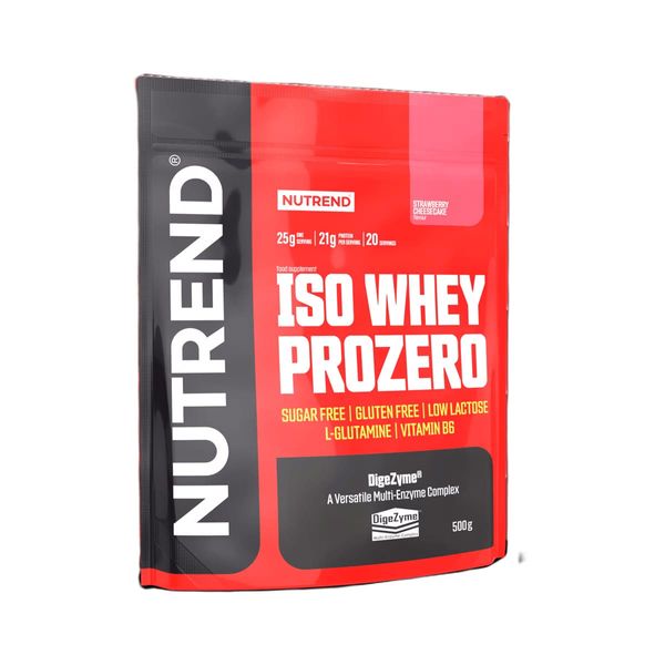 Протеїн Nutrend Iso Whey Prozero (полуничний чізкейк) 500 г DS-2419 фото
